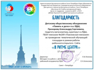 VII районный открытый Слёт РДШ